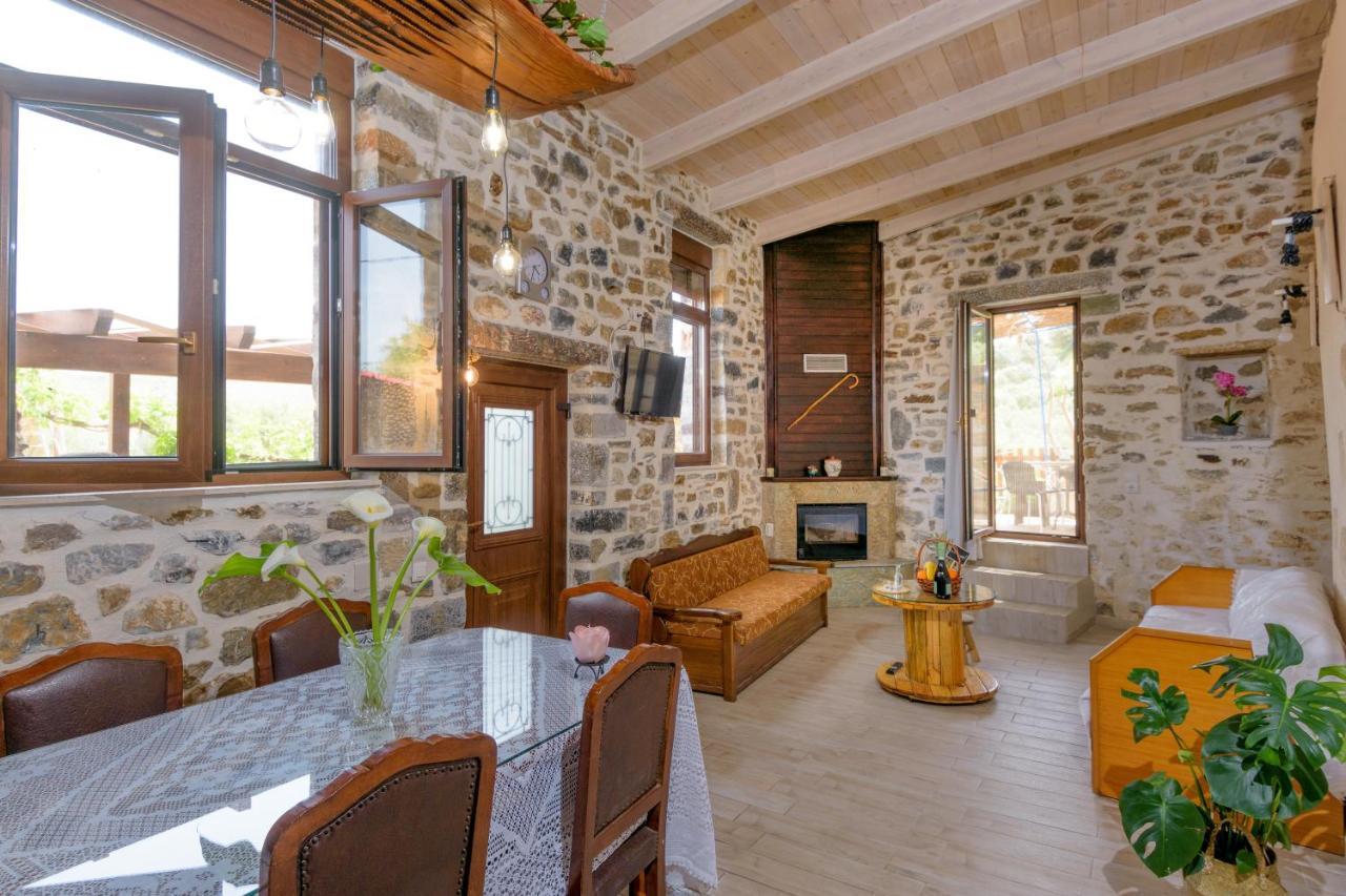 Вилла Platipodi Stone House Nikithianos Экстерьер фото
